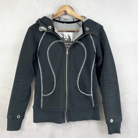 Lululemon Womens Hoodie Special Edition Size 6 Full Zip Athleisure Streetwear - Picture 1 of 12